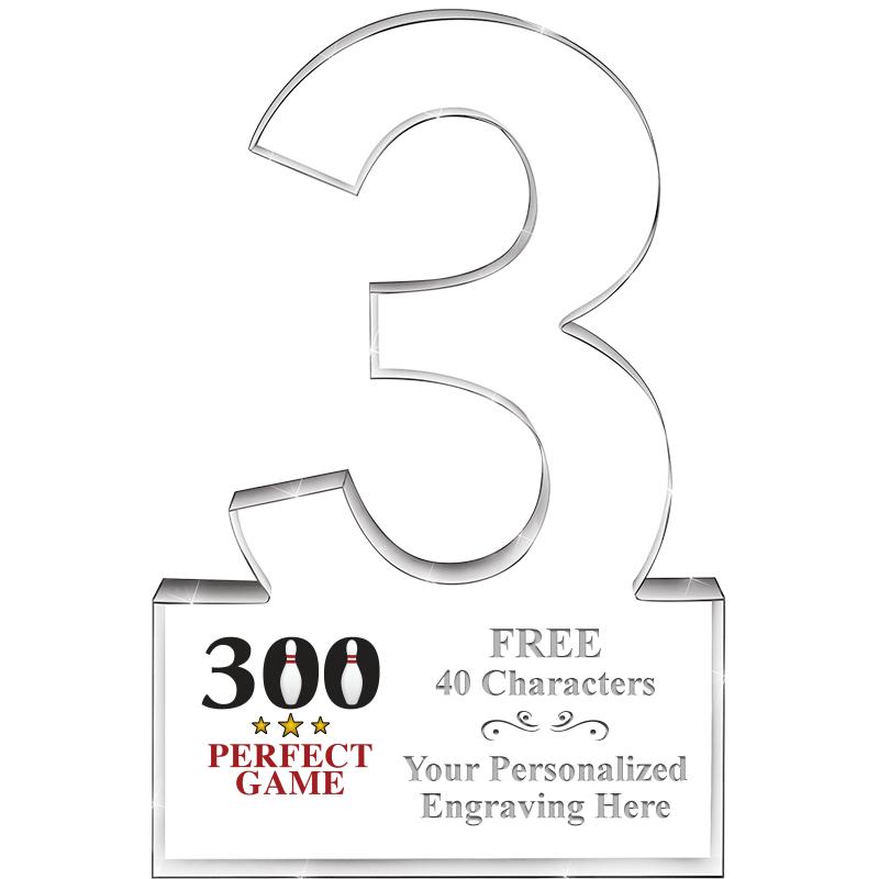 6" 3 YEARS OF SERVICE ACRYLIC