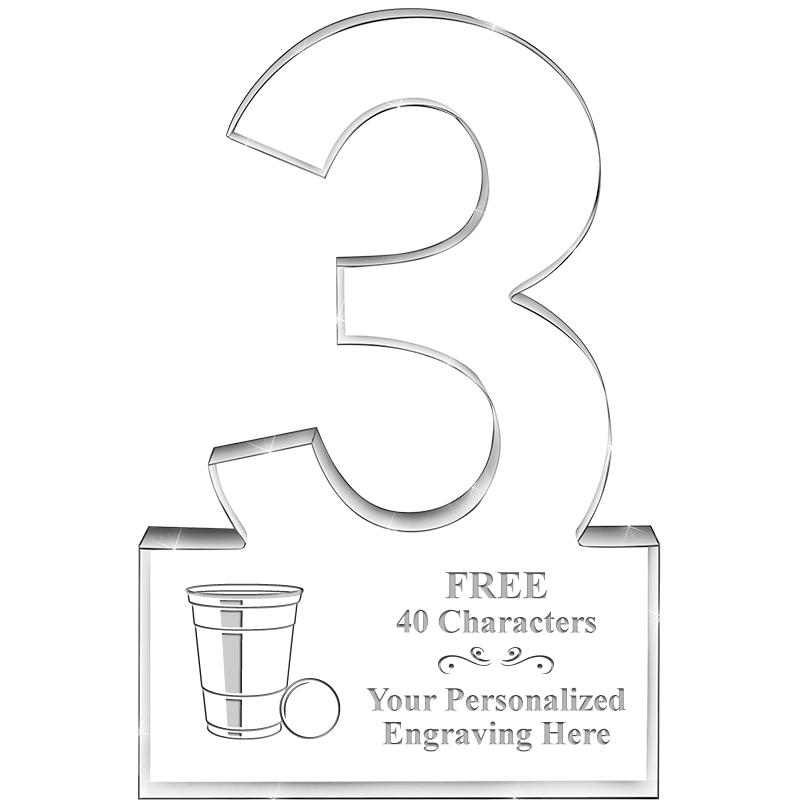 6" 3 YEARS OF SERVICE ACRYLIC