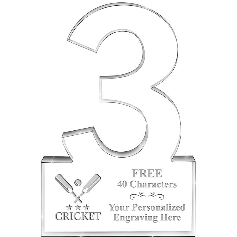 6" 3 YEARS OF SERVICE ACRYLIC