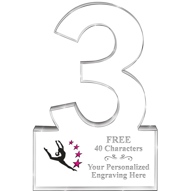 6" 3 YEARS OF SERVICE ACRYLIC