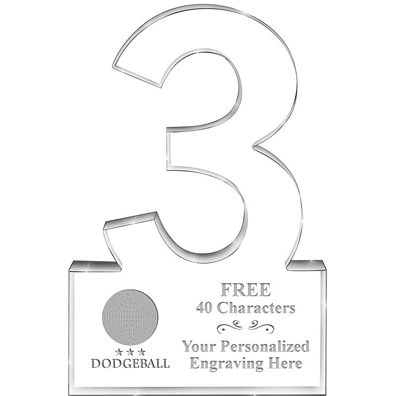 6" 3 YEARS OF SERVICE ACRYLIC