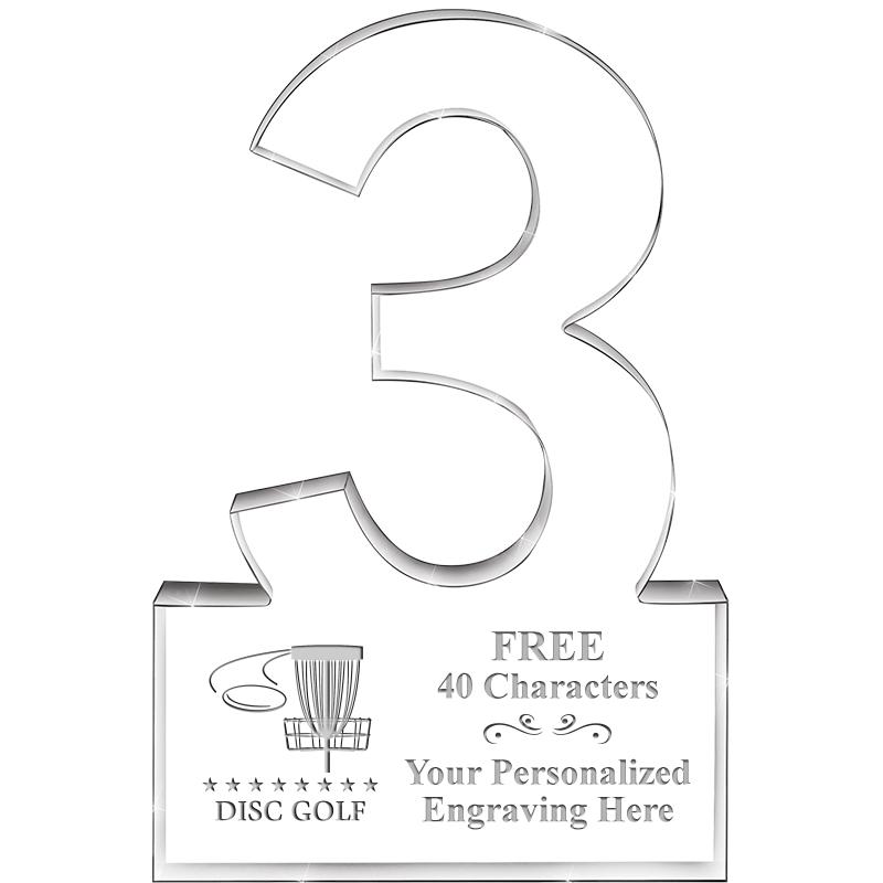 6" 3 YEARS OF SERVICE ACRYLIC