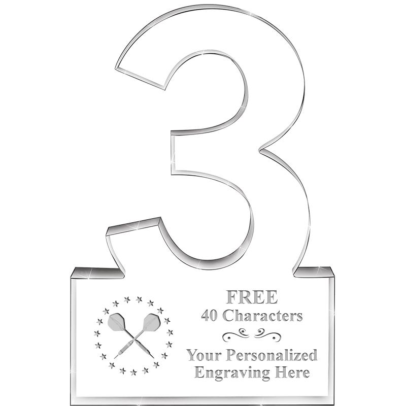 6" 3 YEARS OF SERVICE ACRYLIC