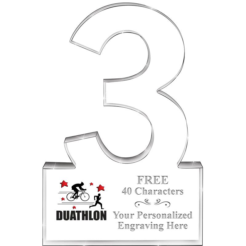 6" 3 YEARS OF SERVICE ACRYLIC