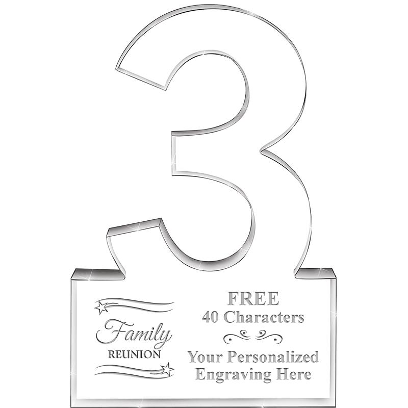 6" 3 YEARS OF SERVICE ACRYLIC