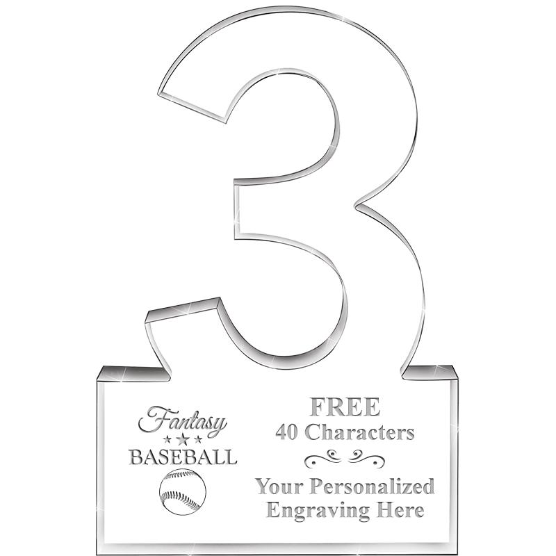 6" 3 YEARS OF SERVICE ACRYLIC