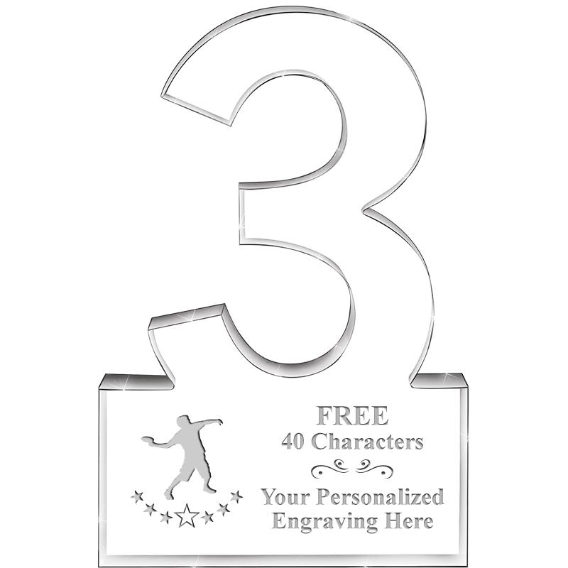 6" 3 YEARS OF SERVICE ACRYLIC