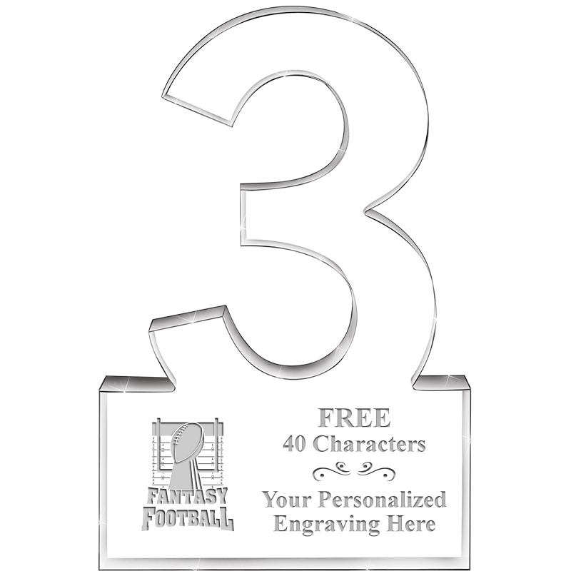 6" 3 YEARS OF SERVICE ACRYLIC