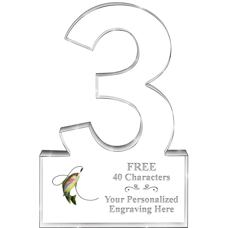 6" 3 YEARS OF SERVICE ACRYLIC