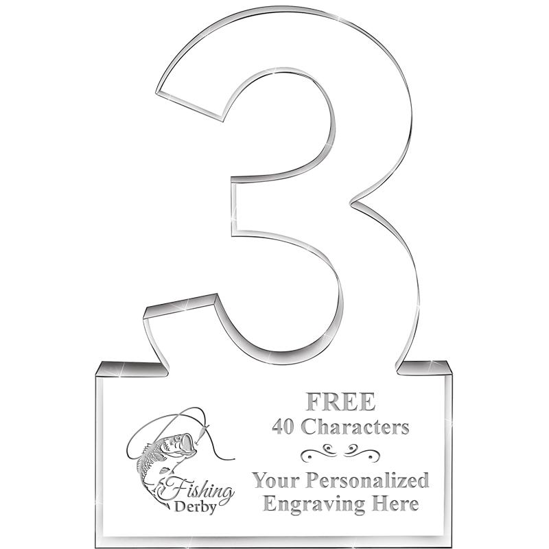 6" 3 YEARS OF SERVICE ACRYLIC