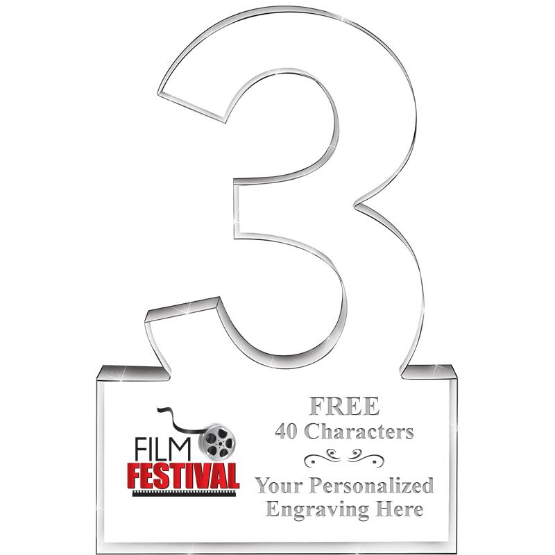 6" 3 YEARS OF SERVICE ACRYLIC