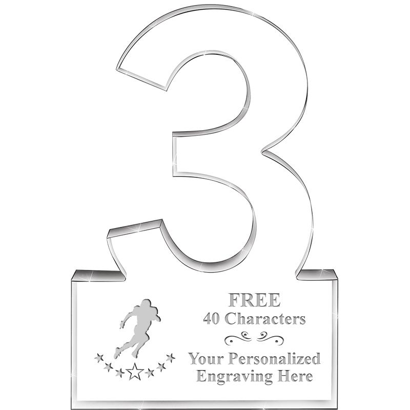 6" 3 YEARS OF SERVICE ACRYLIC