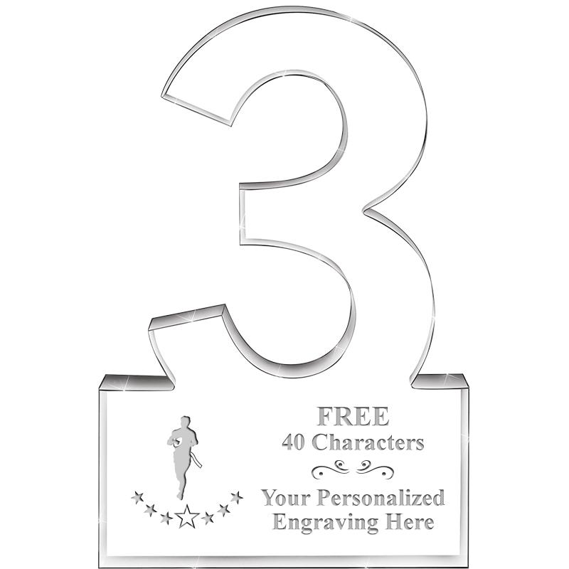 6" 3 YEARS OF SERVICE ACRYLIC