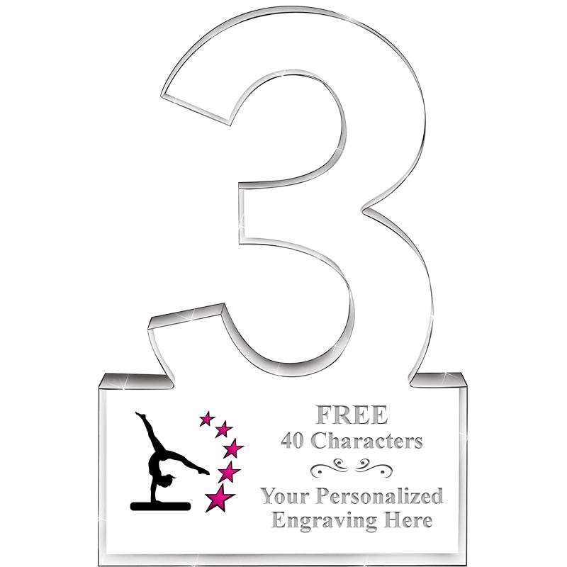 6" 3 YEARS OF SERVICE ACRYLIC