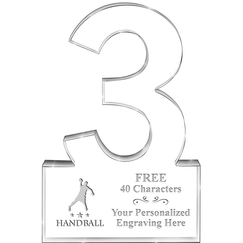 6" 3 YEARS OF SERVICE ACRYLIC