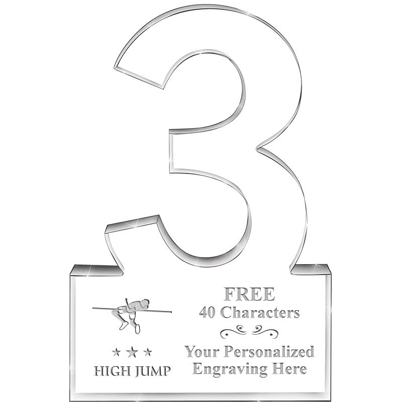 6" 3 YEARS OF SERVICE ACRYLIC