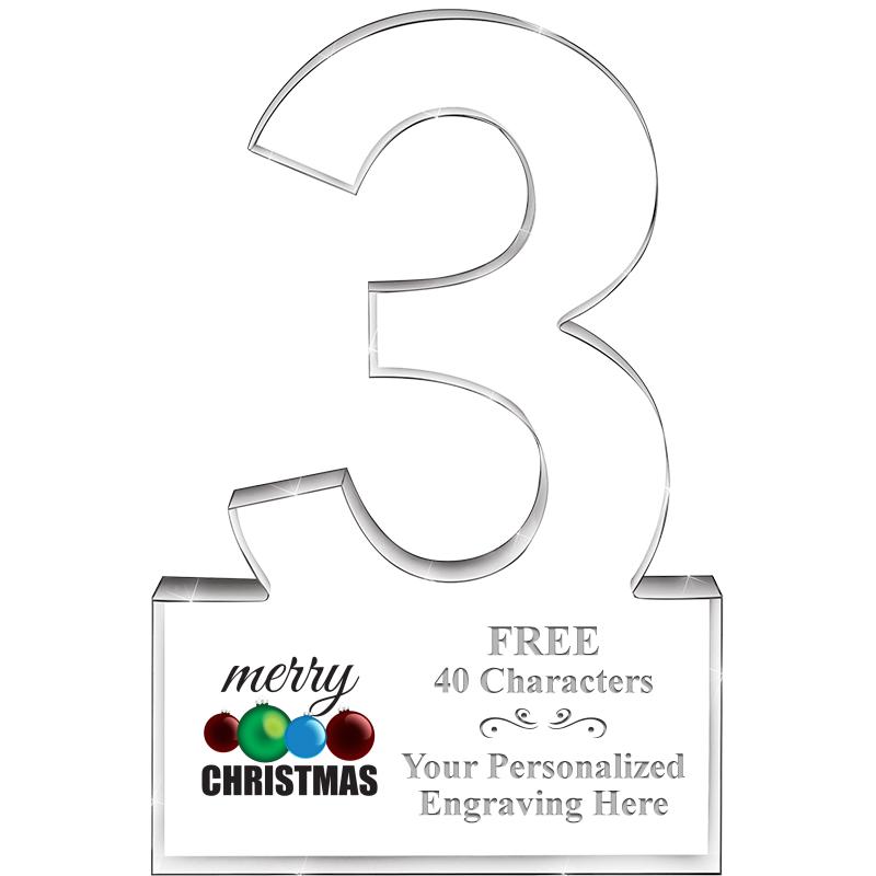 6" 3 YEARS OF SERVICE ACRYLIC