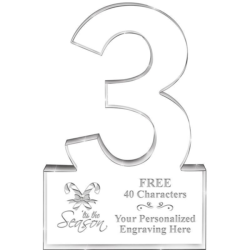 6" 3 YEARS OF SERVICE ACRYLIC