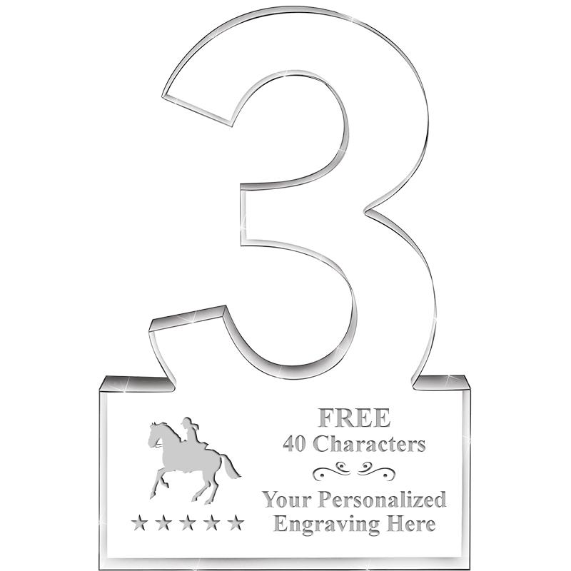 6" 3 YEARS OF SERVICE ACRYLIC