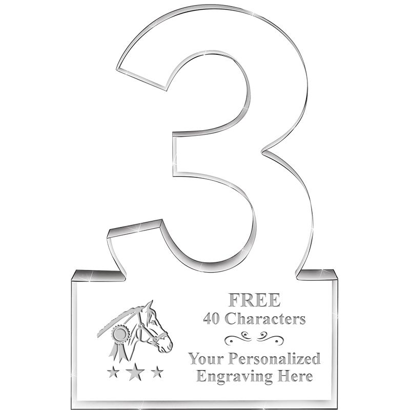 6" 3 YEARS OF SERVICE ACRYLIC