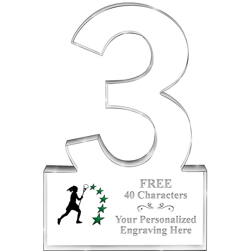 6" 3 YEARS OF SERVICE ACRYLIC