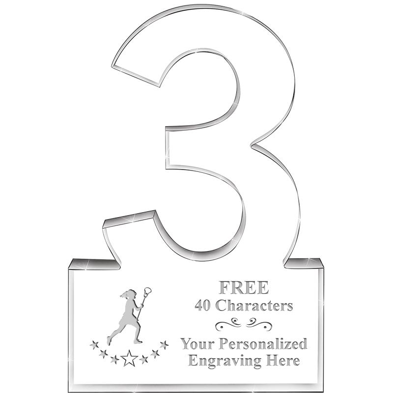 6" 3 YEARS OF SERVICE ACRYLIC