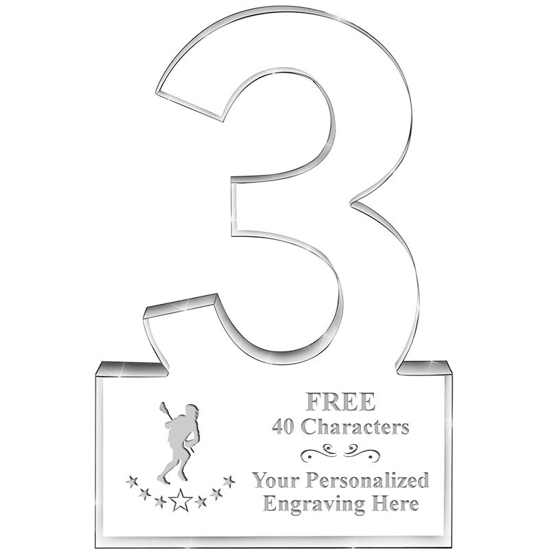 6" 3 YEARS OF SERVICE ACRYLIC