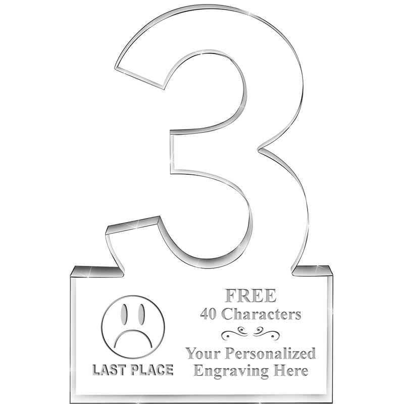 6" 3 YEARS OF SERVICE ACRYLIC