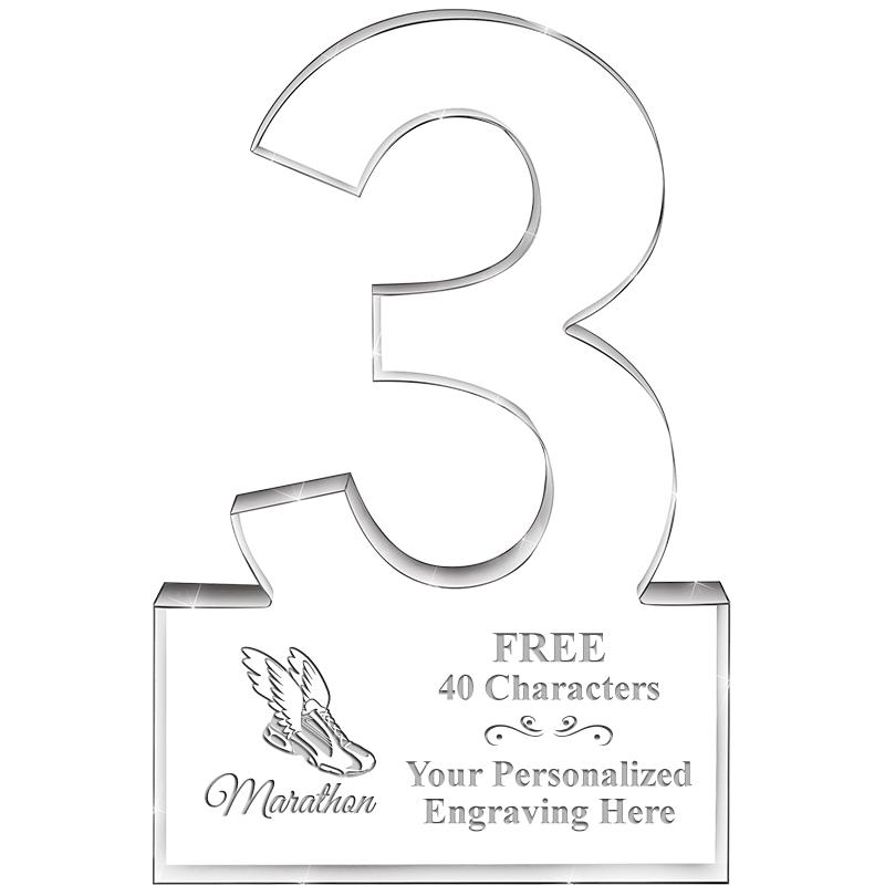 6" 3 YEARS OF SERVICE ACRYLIC