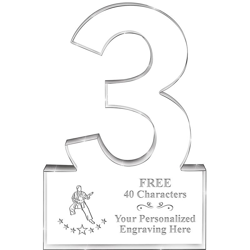 6" 3 YEARS OF SERVICE ACRYLIC