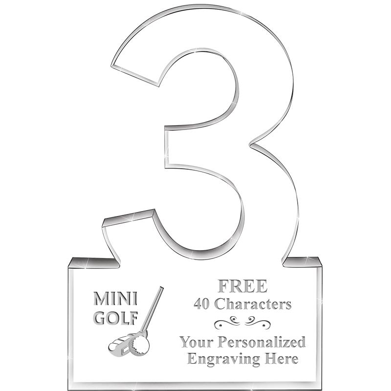 6" 3 YEARS OF SERVICE ACRYLIC