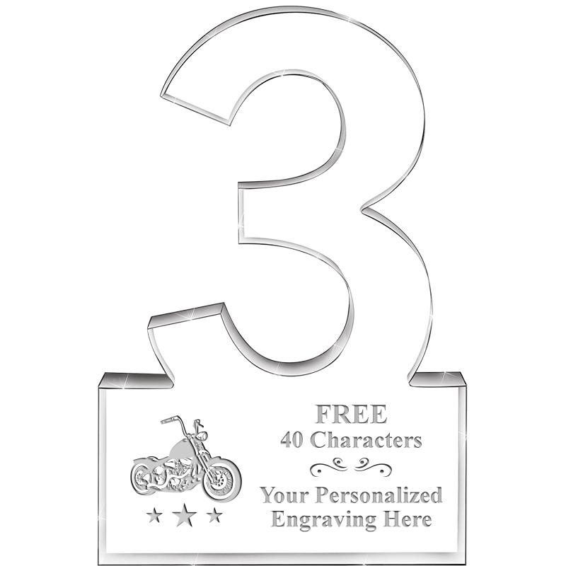 6" 3 YEARS OF SERVICE ACRYLIC