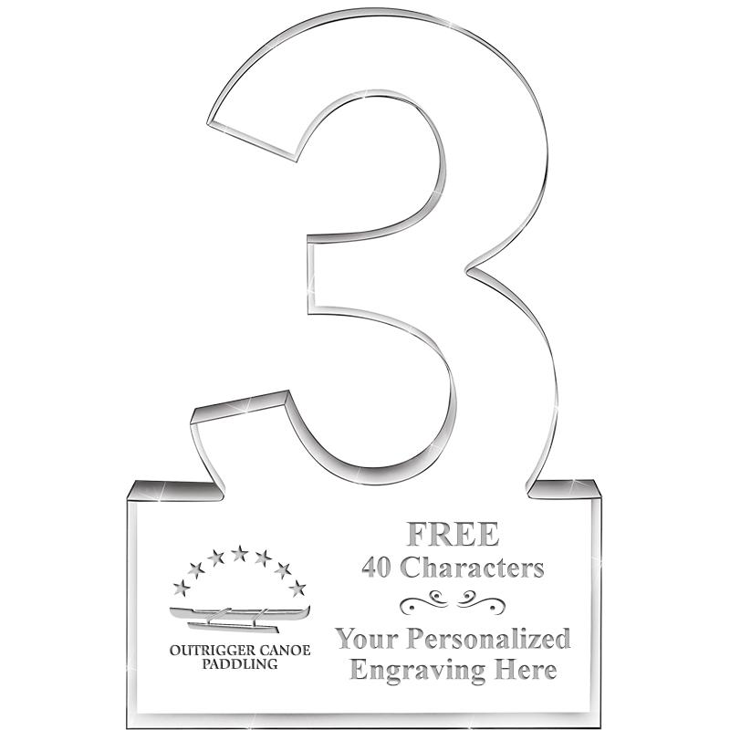 6" 3 YEARS OF SERVICE ACRYLIC