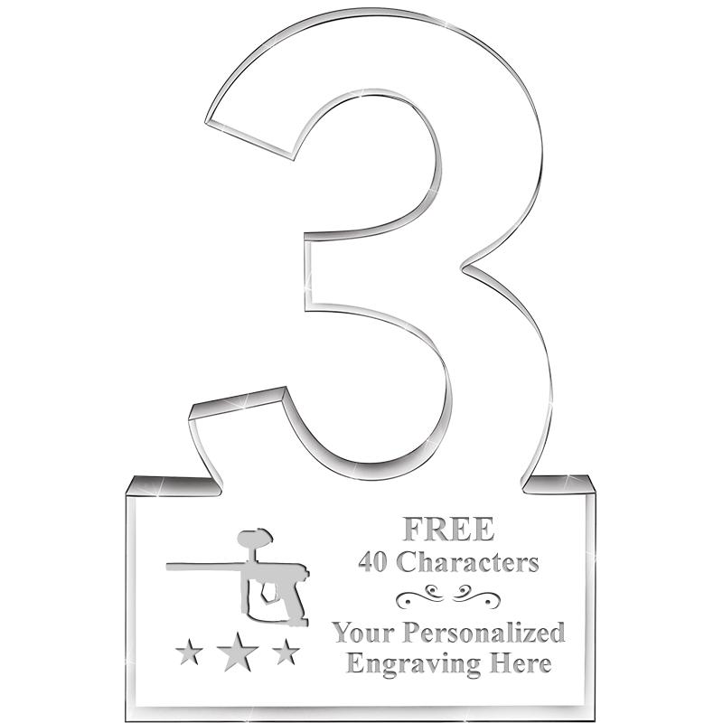 6" 3 YEARS OF SERVICE ACRYLIC