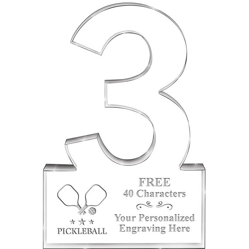 6" 3 YEARS OF SERVICE ACRYLIC