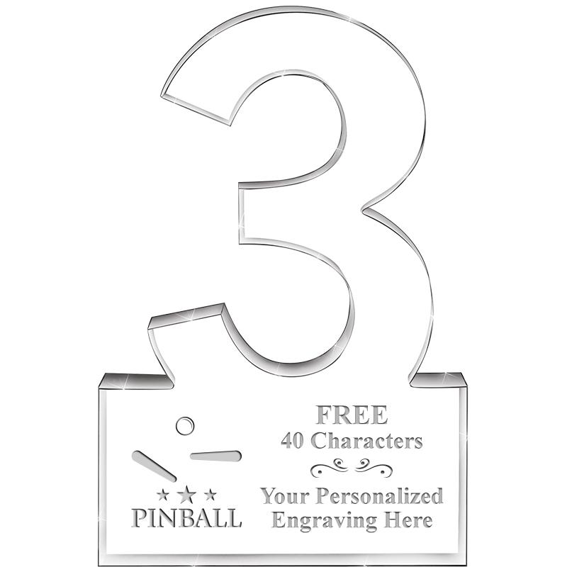 6" 3 YEARS OF SERVICE ACRYLIC