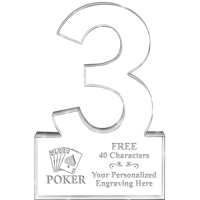 6" 3 YEARS OF SERVICE ACRYLIC