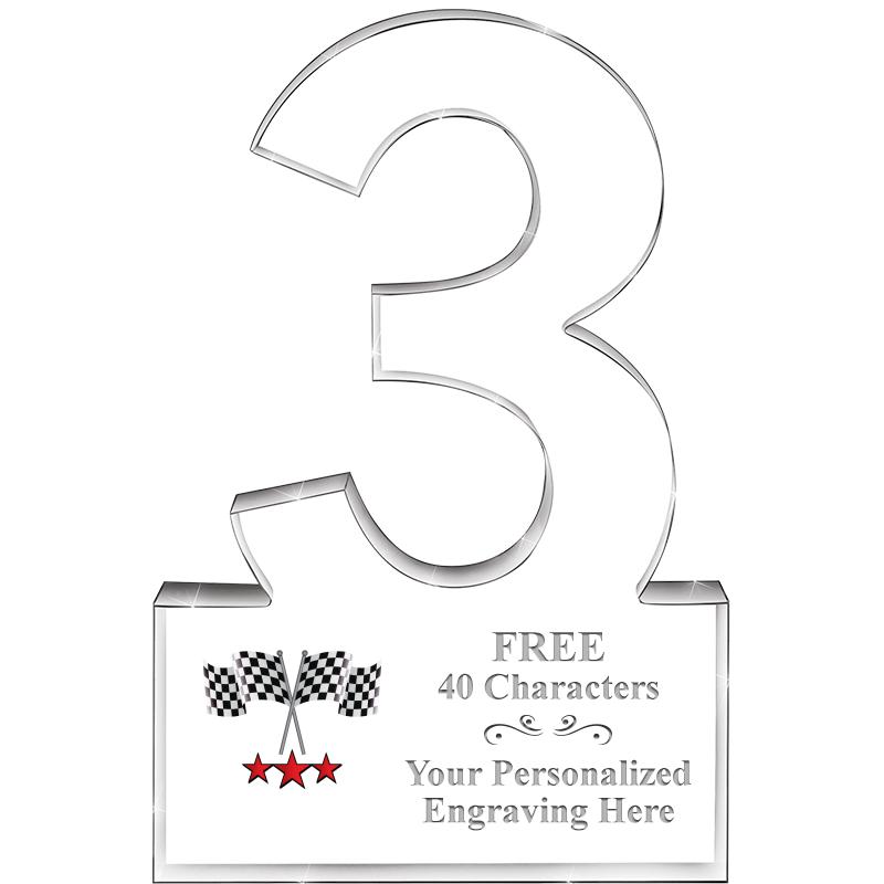 6" 3 YEARS OF SERVICE ACRYLIC