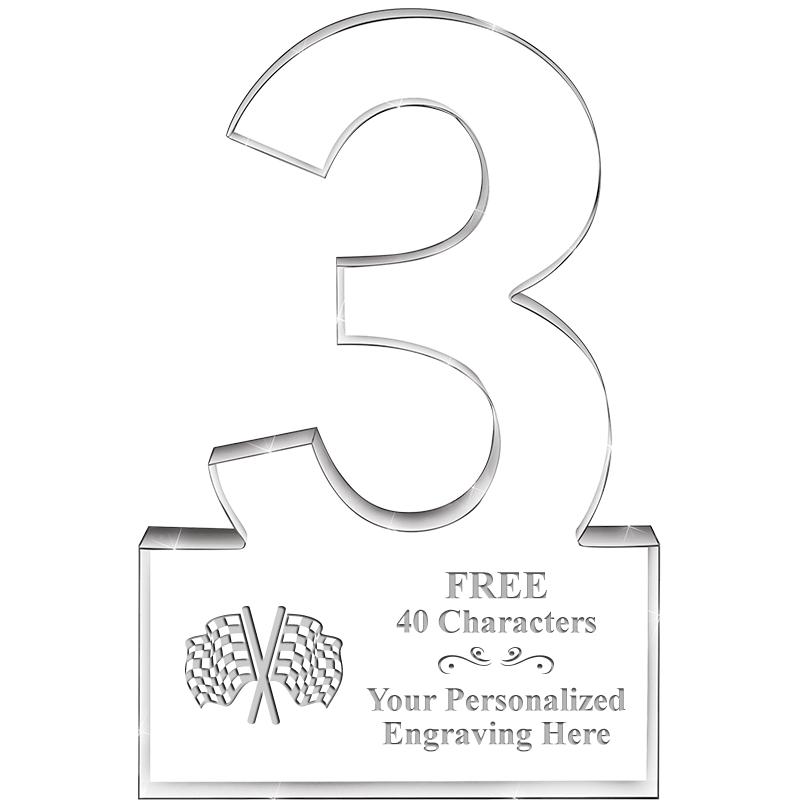 6" 3 YEARS OF SERVICE ACRYLIC