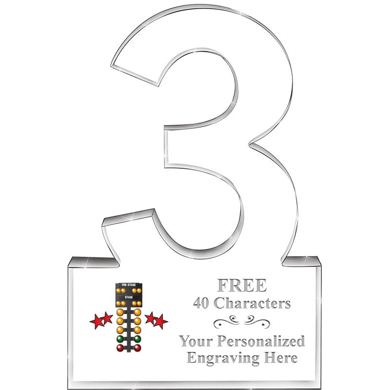 6" 3 YEARS OF SERVICE ACRYLIC