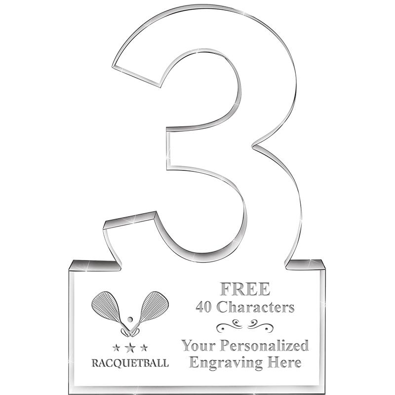 6" 3 YEARS OF SERVICE ACRYLIC