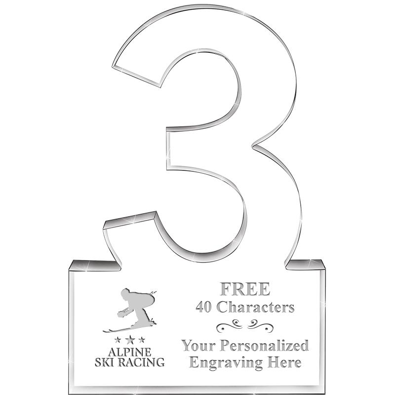 6" 3 YEARS OF SERVICE ACRYLIC