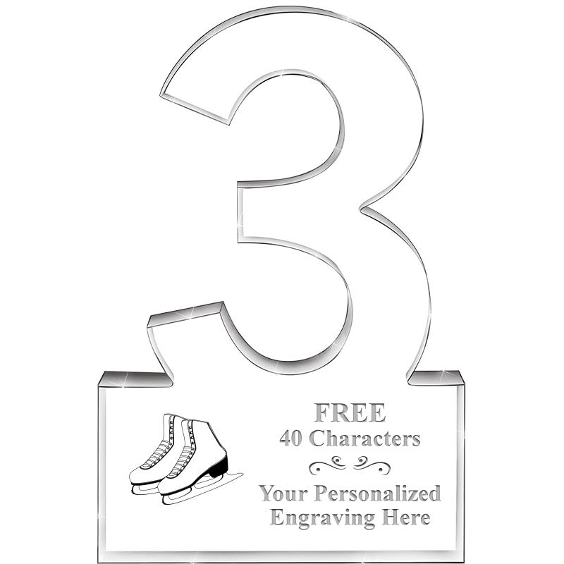 6" 3 YEARS OF SERVICE ACRYLIC