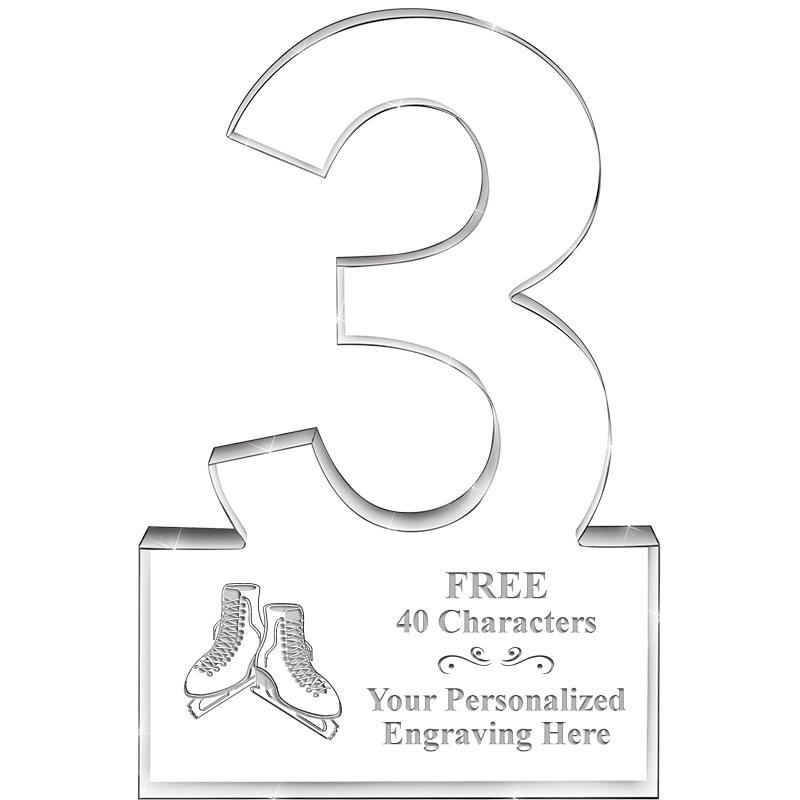 6" 3 YEARS OF SERVICE ACRYLIC