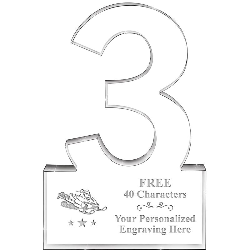 6" 3 YEARS OF SERVICE ACRYLIC