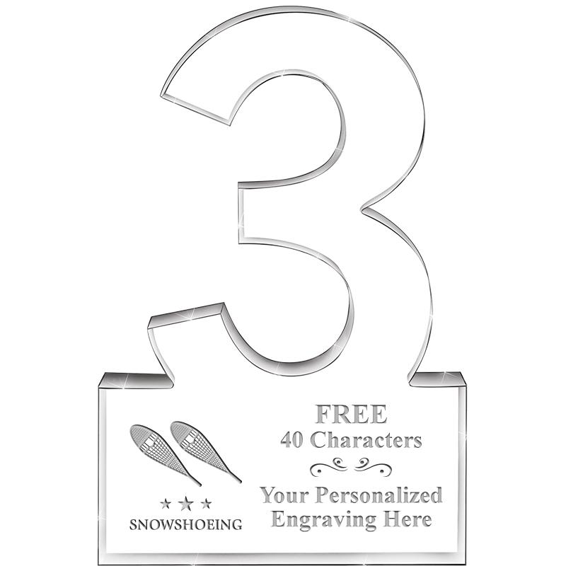 6" 3 YEARS OF SERVICE ACRYLIC