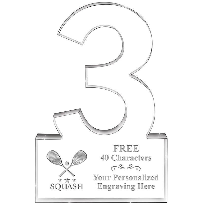 6" 3 YEARS OF SERVICE ACRYLIC