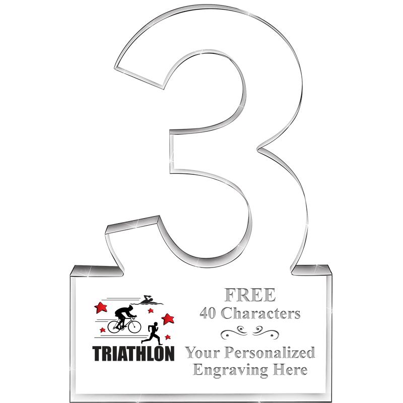 6" 3 YEARS OF SERVICE ACRYLIC