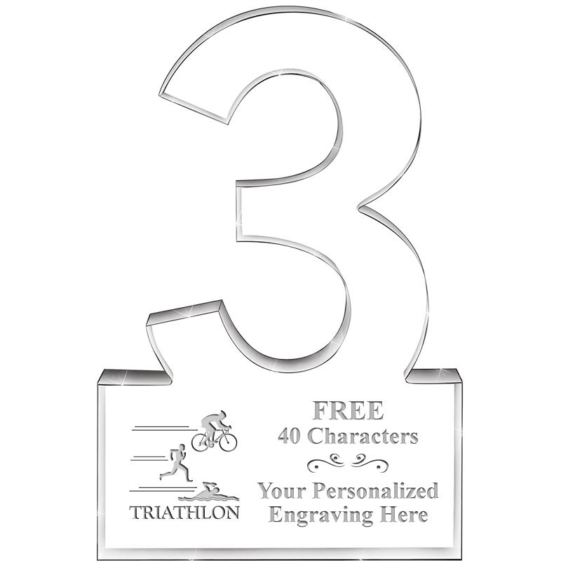 6" 3 YEARS OF SERVICE ACRYLIC