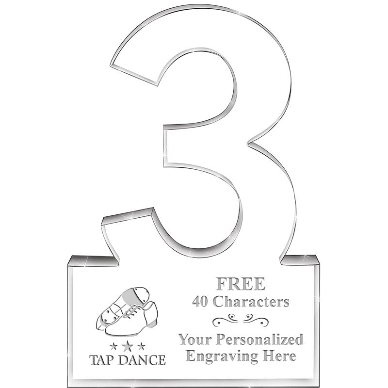 6" 3 YEARS OF SERVICE ACRYLIC